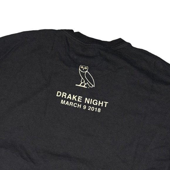 OVO Toronto Raptors Drake Night 2018 L/S T Shirt  Mens XL S2036 - Picture 5 of 6